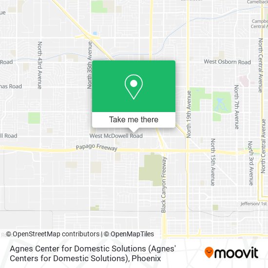 Agnes Center for Domestic Solutions map
