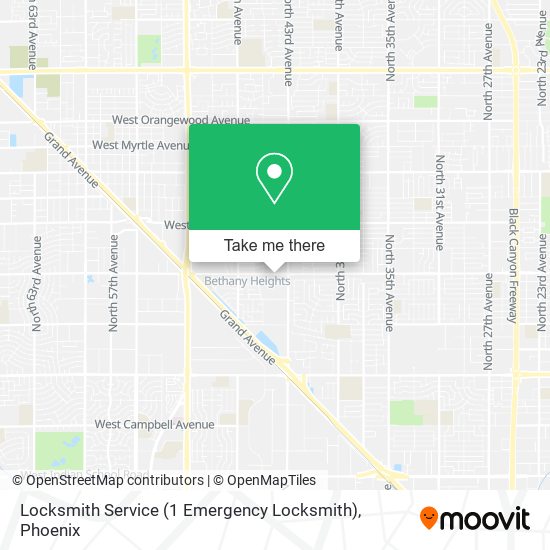 Mapa de Locksmith Service (1 Emergency Locksmith)