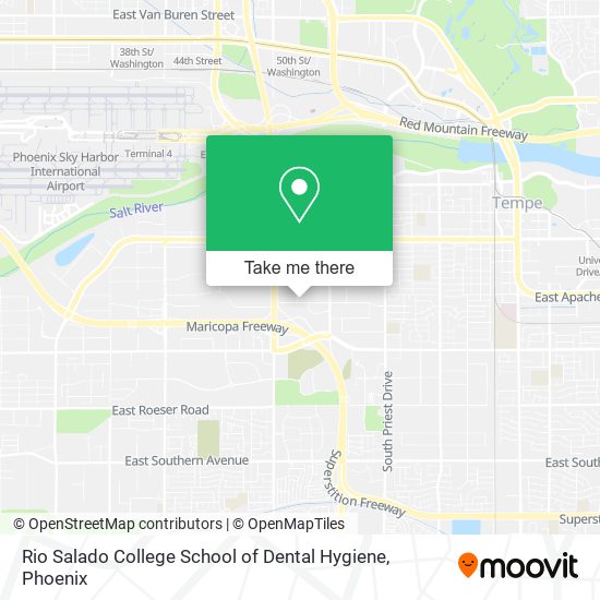 Mapa de Rio Salado College School of Dental Hygiene