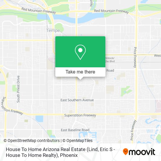 House To Home Arizona Real Estate (Lind, Eric S - House To Home Realty) map