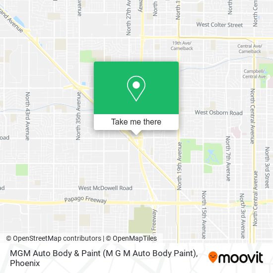 Mapa de MGM Auto Body & Paint (M G M Auto Body Paint)