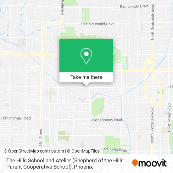 Mapa de The Hills School and Atelier (Shepherd of the Hills Parent Cooperative School)