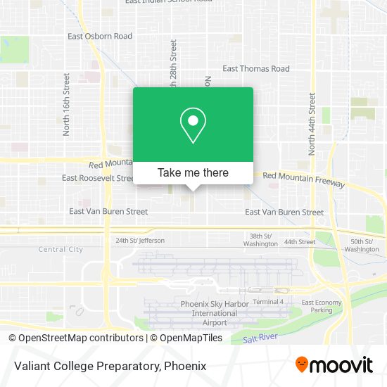 Mapa de Valiant College Preparatory