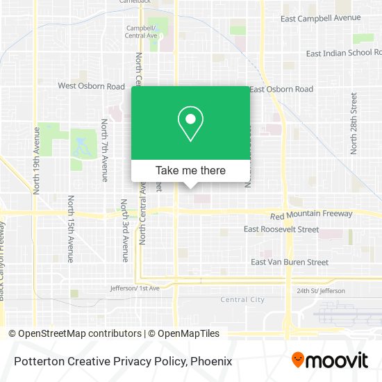 Mapa de Potterton Creative Privacy Policy