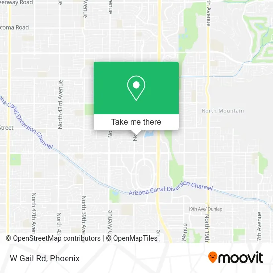 W Gail Rd map