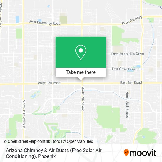 Mapa de Arizona Chimney & Air Ducts (Free Solar Air Conditioning)