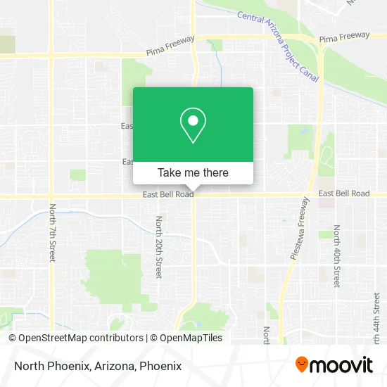 North Phoenix, Arizona map