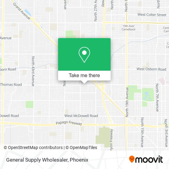 General Supply Wholesaler map