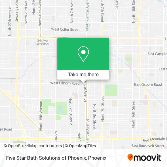 Mapa de Five Star Bath Solutions of Phoenix