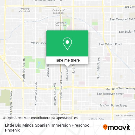 Mapa de Little Big Minds Spanish Immersion Preschool