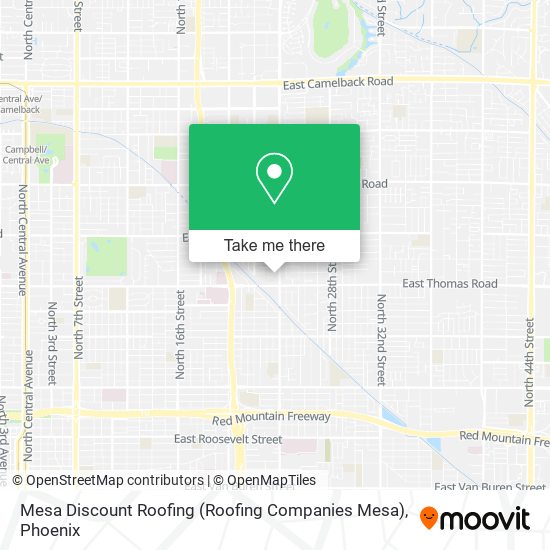 Mesa Discount Roofing (Roofing Companies Mesa) map
