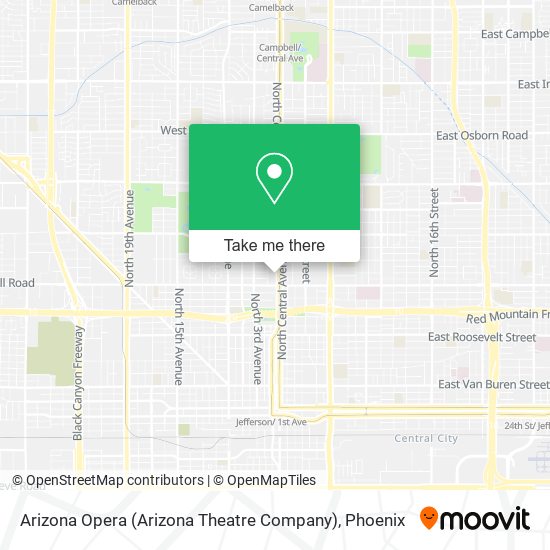 Mapa de Arizona Opera (Arizona Theatre Company)