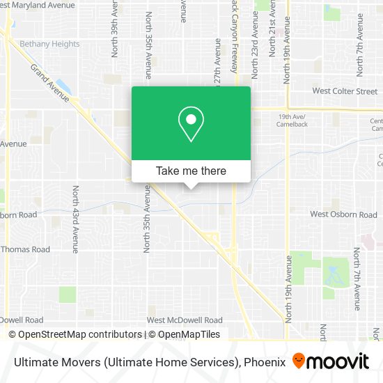 Mapa de Ultimate Movers (Ultimate Home Services)