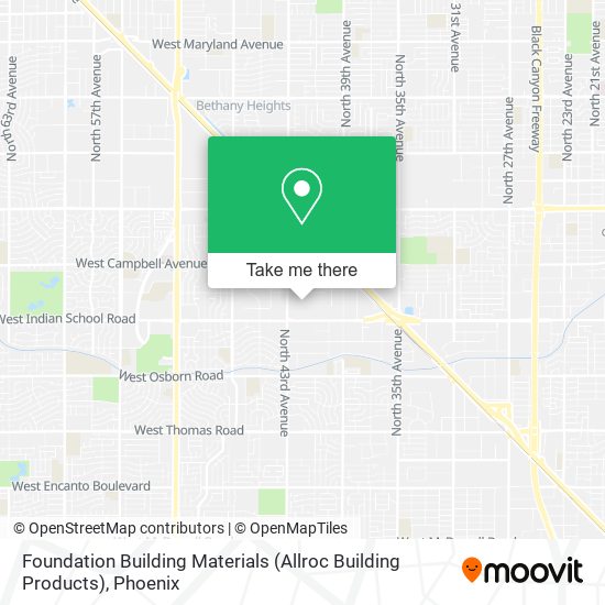 Foundation Building Materials (Allroc Building Products) map