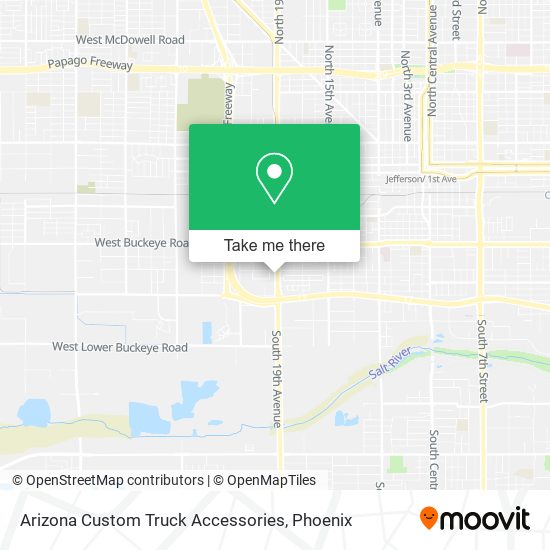 Mapa de Arizona Custom Truck Accessories
