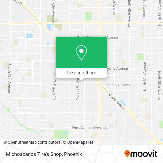 Michoacanos Tire's Shop map