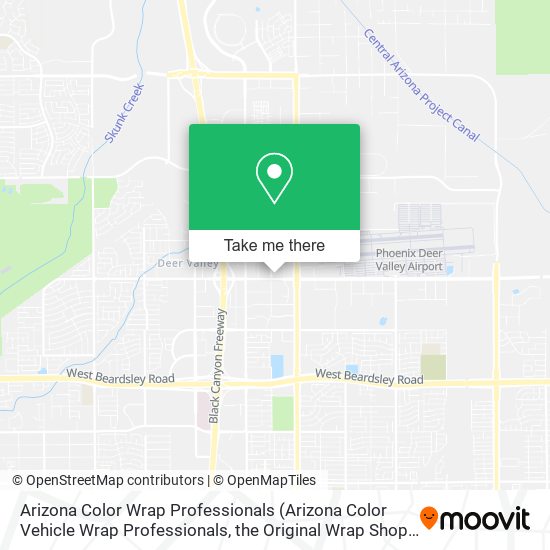 Mapa de Arizona Color Wrap Professionals