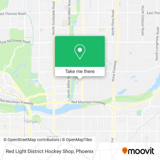 Red Light District Hockey Shop map