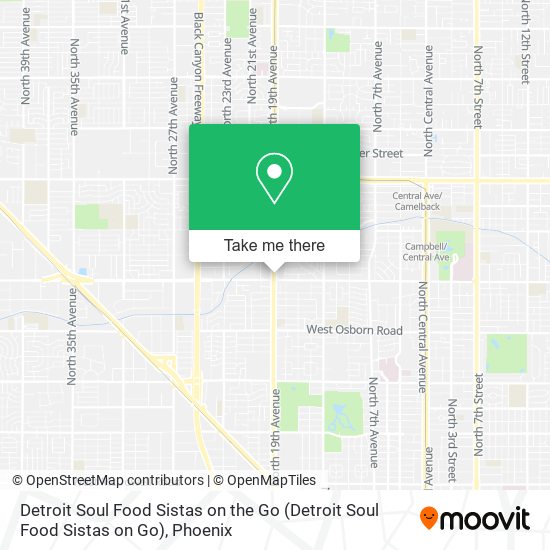 Mapa de Detroit Soul Food Sistas on the Go