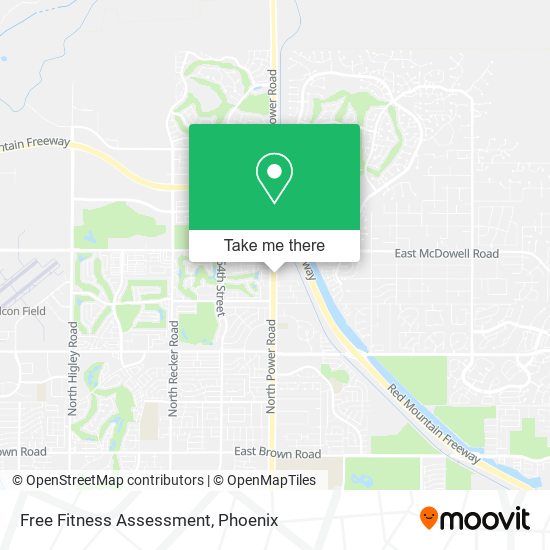 Free Fitness Assessment map