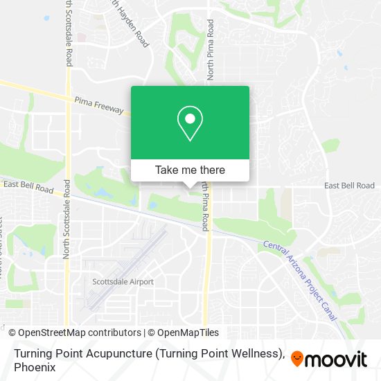 Mapa de Turning Point Acupuncture (Turning Point Wellness)