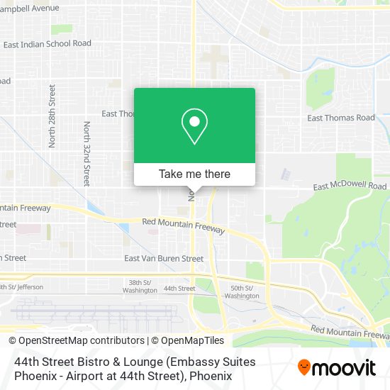 44th Street Bistro & Lounge (Embassy Suites Phoenix - Airport at 44th Street) map