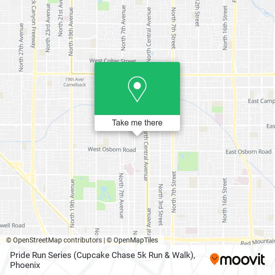 Pride Run Series (Cupcake Chase 5k Run & Walk) map