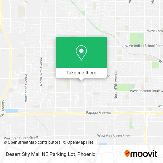 Desert Sky Mall NE Parking Lot map