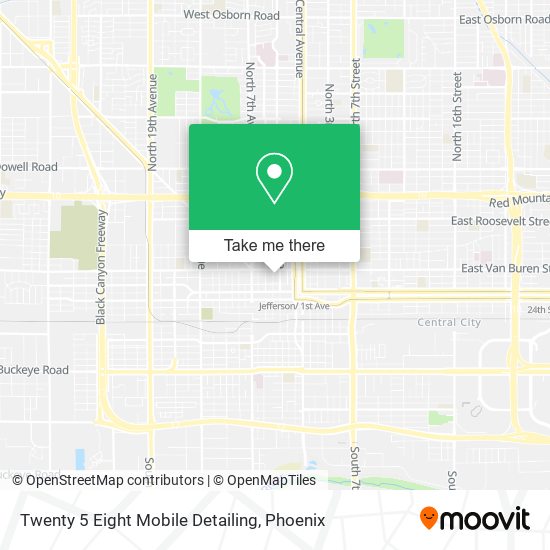 Twenty 5 Eight Mobile Detailing map