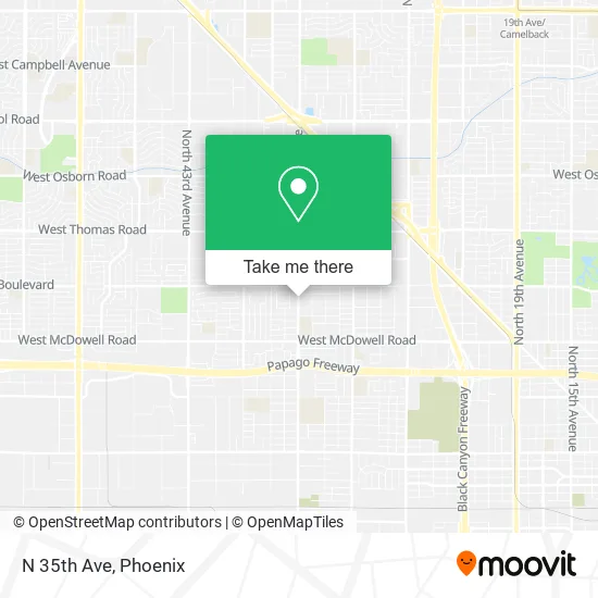 N 35th Ave map