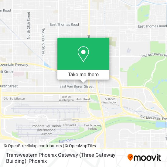 Mapa de Transwestern Phoenix Gateway (Three Gateway Building)