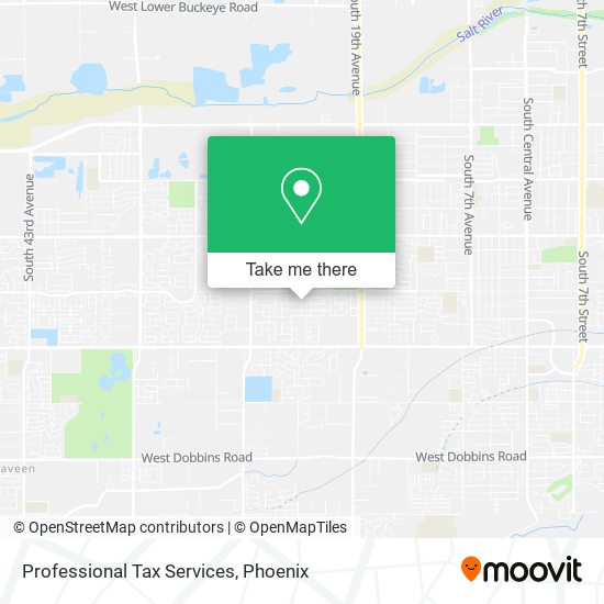 Professional Tax Services map