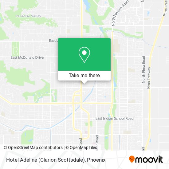 Mapa de Hotel Adeline (Clarion Scottsdale)