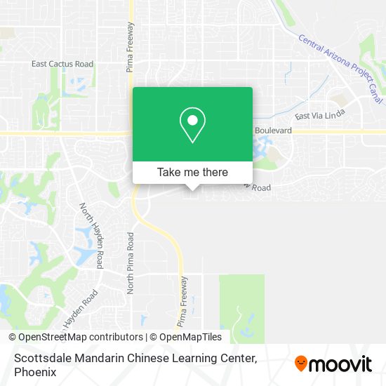 Mapa de Scottsdale Mandarin Chinese Learning Center