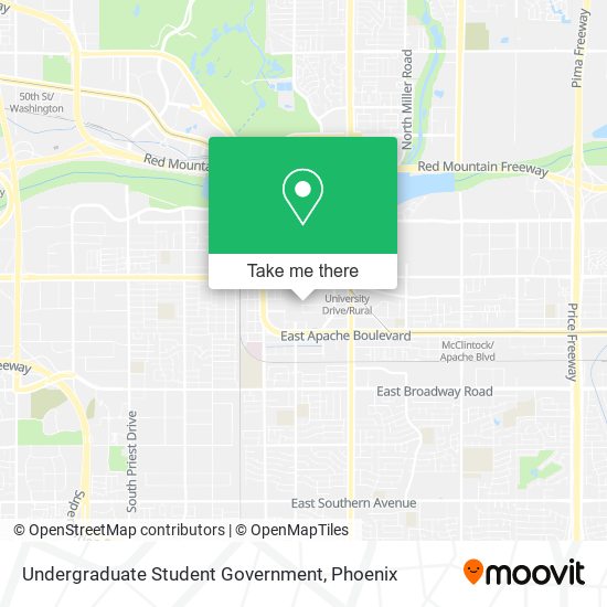 Undergraduate Student Government map