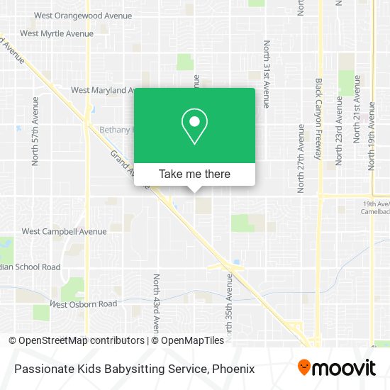 Passionate Kids Babysitting Service map
