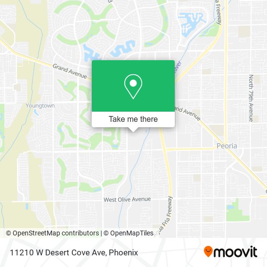 11210 W Desert Cove Ave map
