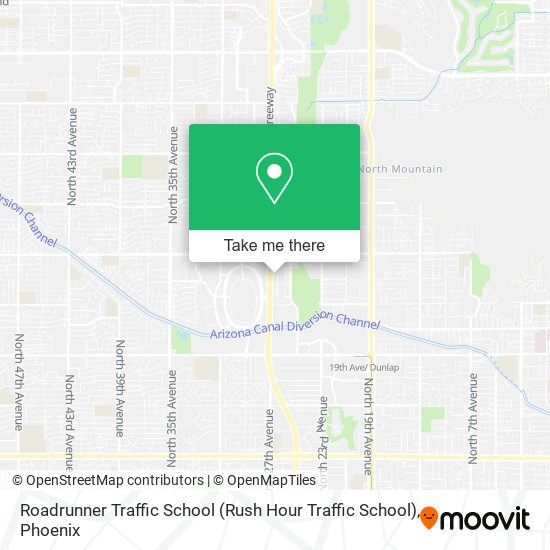Roadrunner Traffic School (Rush Hour Traffic School) map