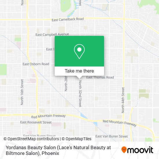 Yordanas Beauty Salon (Lace's Natural Beauty at Biltmore Salon) map