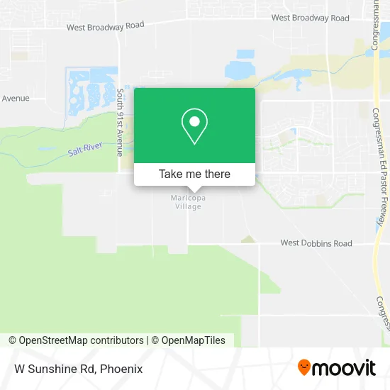 W Sunshine Rd map