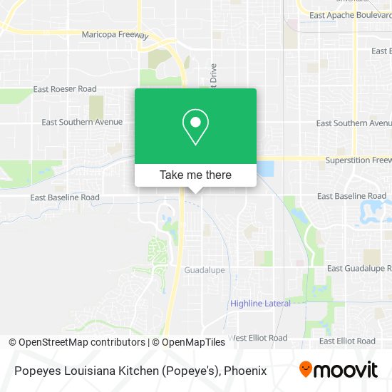 Popeyes Louisiana Kitchen (Popeye's) map