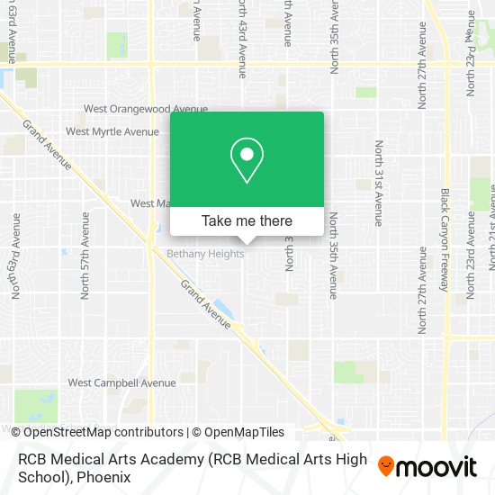 Mapa de RCB Medical Arts Academy (RCB Medical Arts High School)