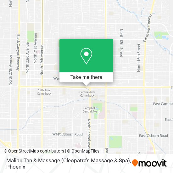 Mapa de Malibu Tan & Massage (Cleopatra's Massage & Spa)