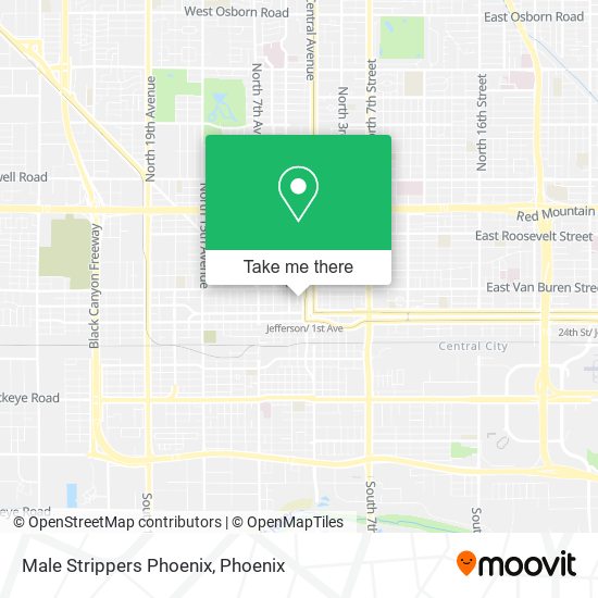 Male Strippers Phoenix map