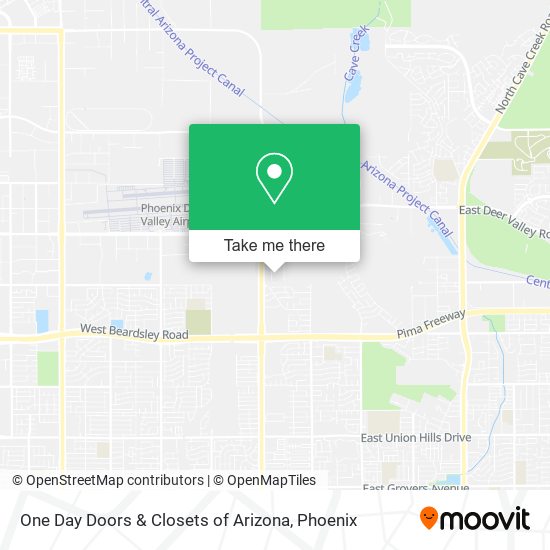 Mapa de One Day Doors & Closets of Arizona