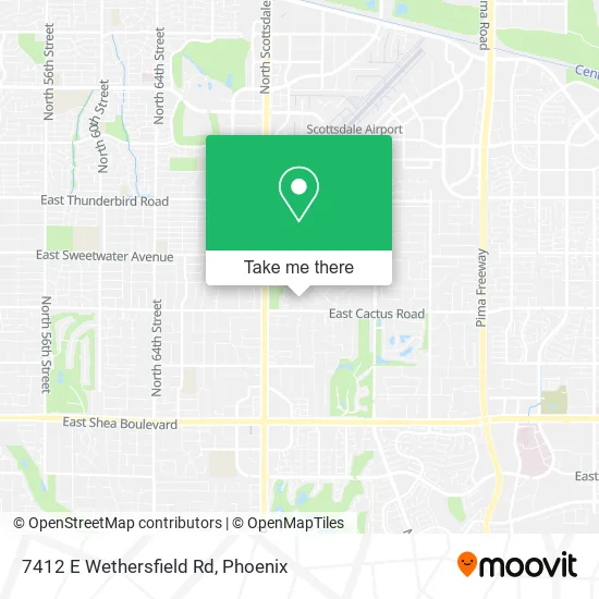 7412 E Wethersfield Rd map