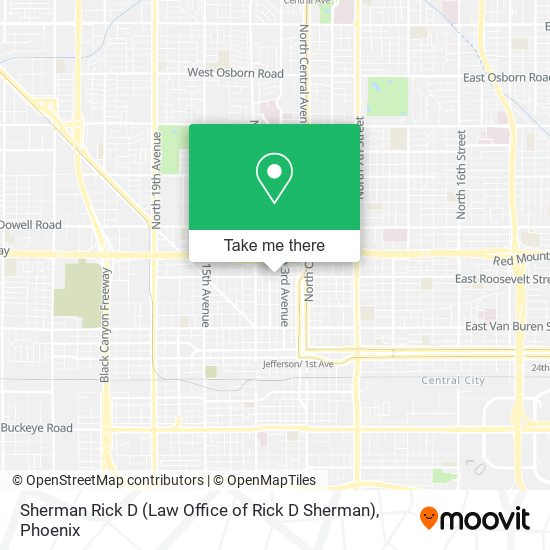 Mapa de Sherman Rick D (Law Office of Rick D Sherman)