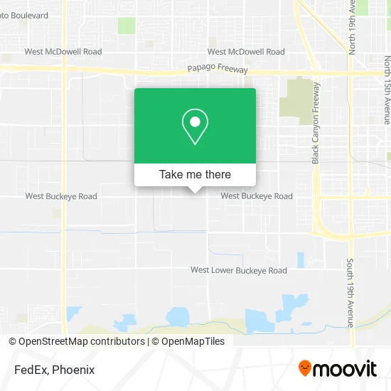 FedEx map
