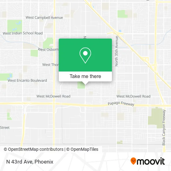 N 43rd Ave map
