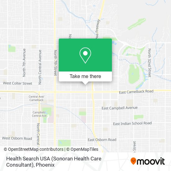 Mapa de Health Search USA (Sonoran Health Care Consultant)